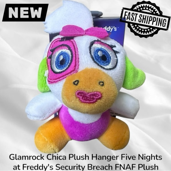 Glamrock Chica Plush Hanger Five Nights at Freddy's Security Breach FNAF Plush - Picture 1 of 4